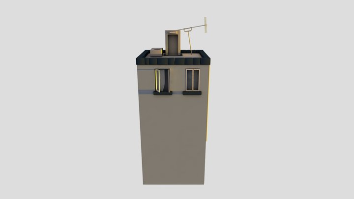 Rooftop baked 3D Model