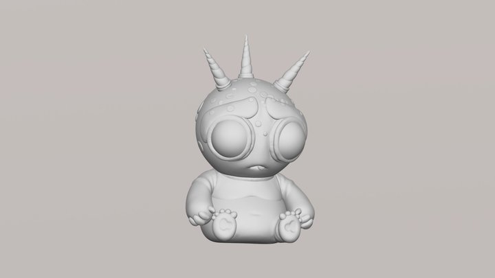 Monters chibi 3D Model