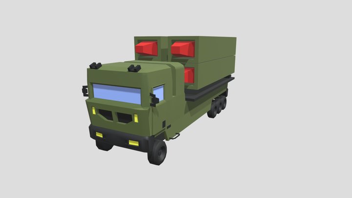 Squar-Missile-Battary 3D Model