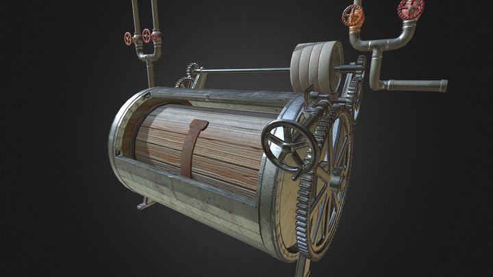 Prison Washing Machine (Final) 3D Model