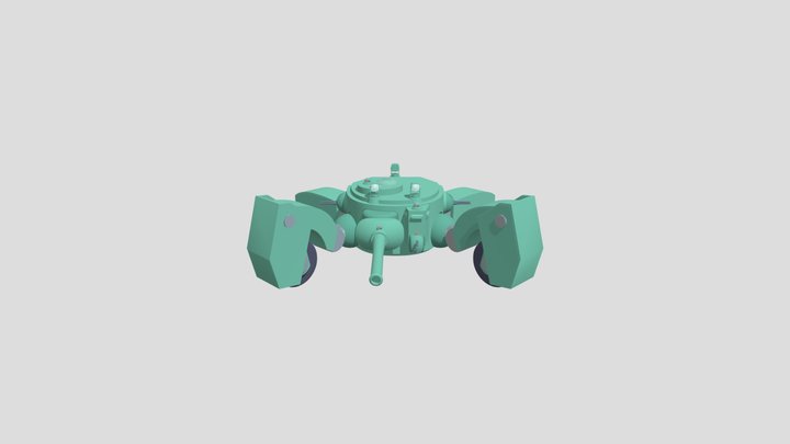 Crab-Tank Thing 3D Model