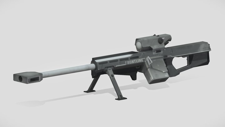 FRONTLINE SR-604 Sniper Rifle 3D Model