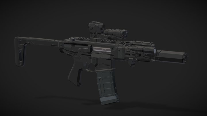Low-poly MCX Rattler LT 3D Model