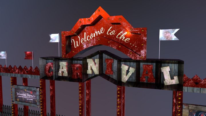 Carnival Entrance 3D Model