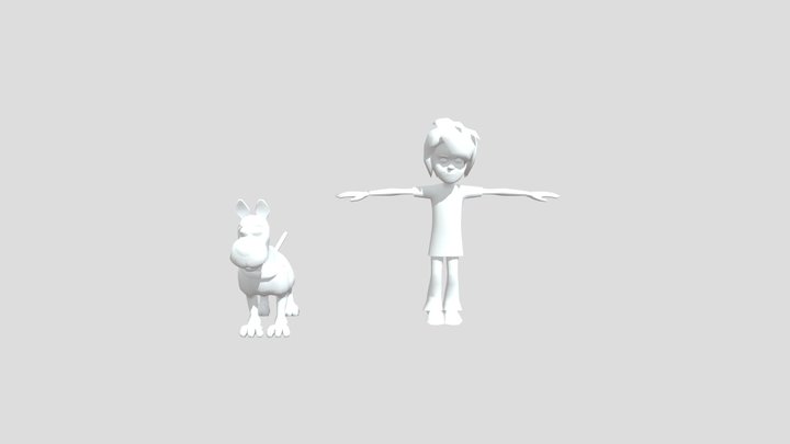 Scooby-Doo and Shaggy – Modelo 3D gratuito STL