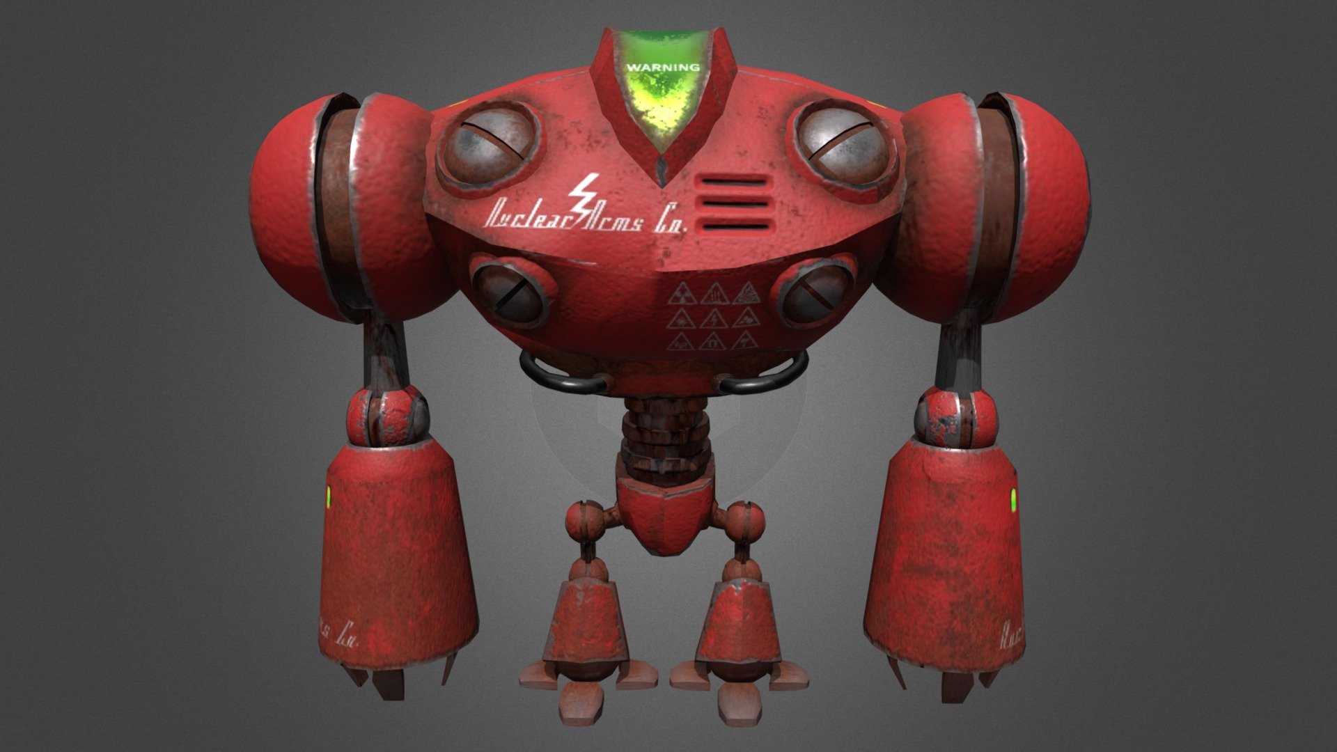 Colored Robot — Sketchfab embed 3D viewer