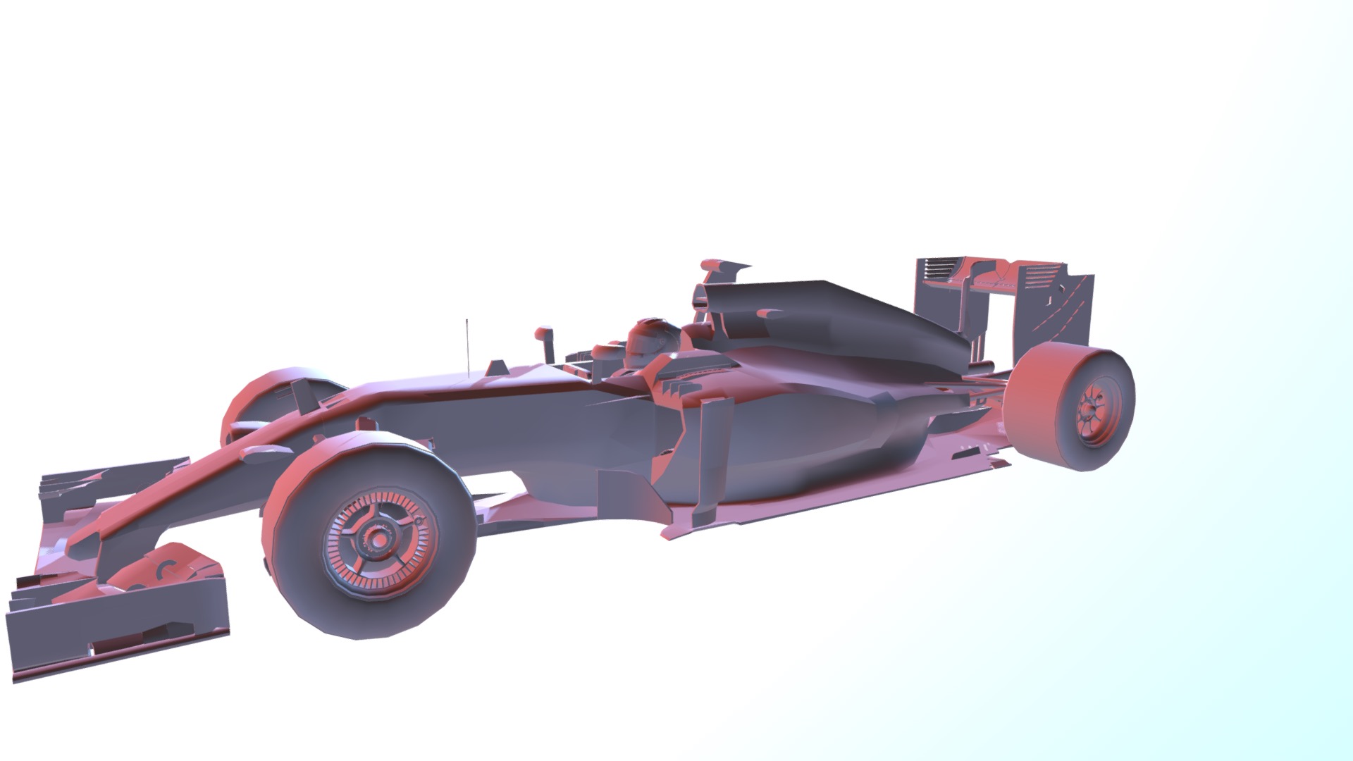 3D model MP4 30 - This is a 3D model of the MP4 30. The 3D model is about a red and black toy car.