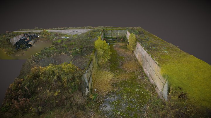 Abandoned silo trenches in Estonia 3D Model