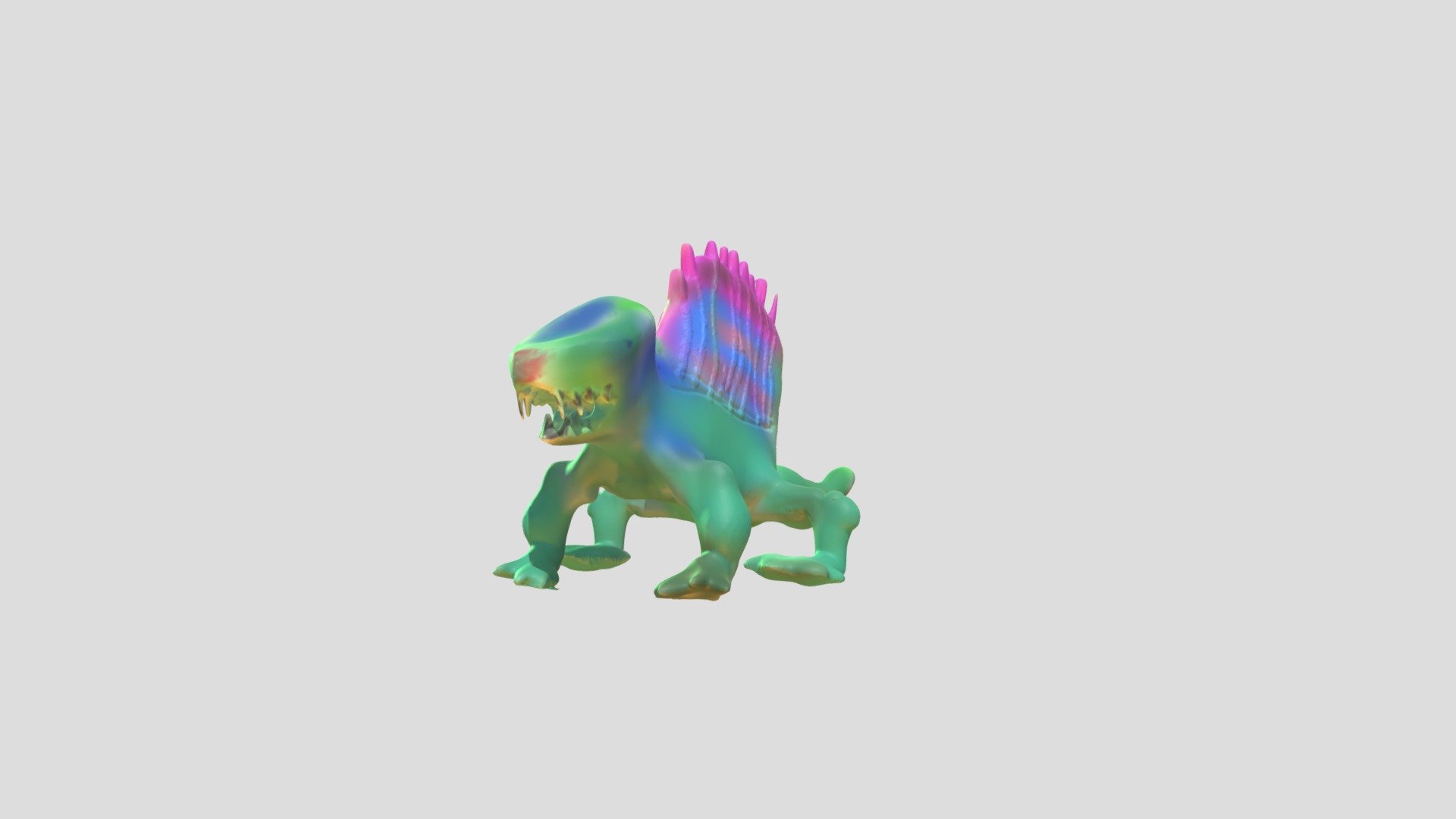 Dimetrodon - 3D model by sonosaki.collection [83a4019] - Sketchfab
