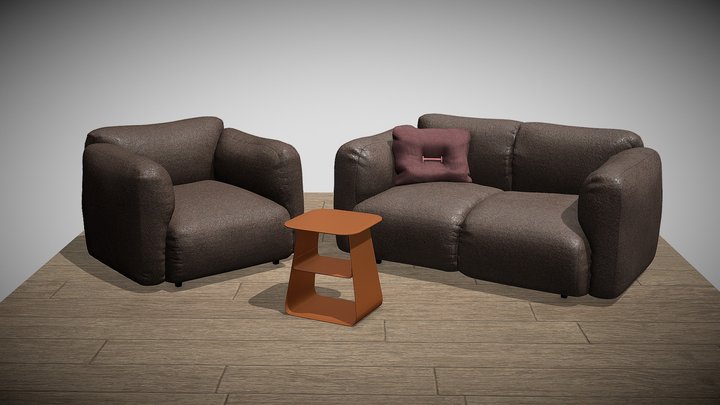 Swell Seat Set 3D Model