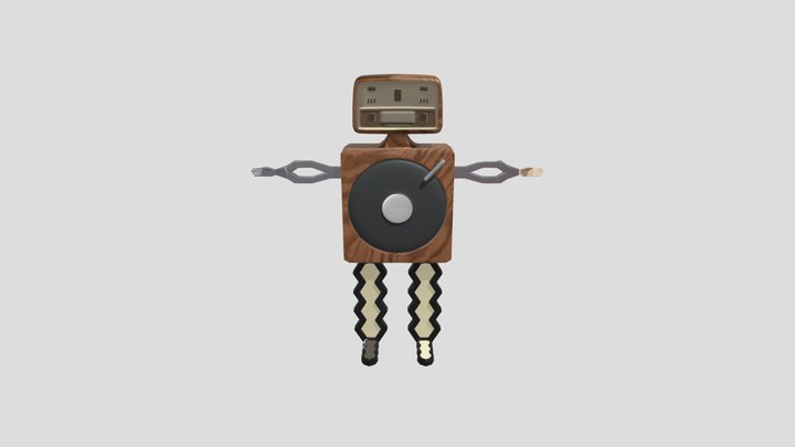 Humanidad tecnológica 3D Model