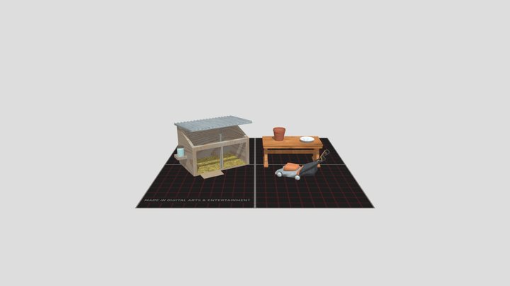 DAE 5 Finished props - Grandma's House 3D Model
