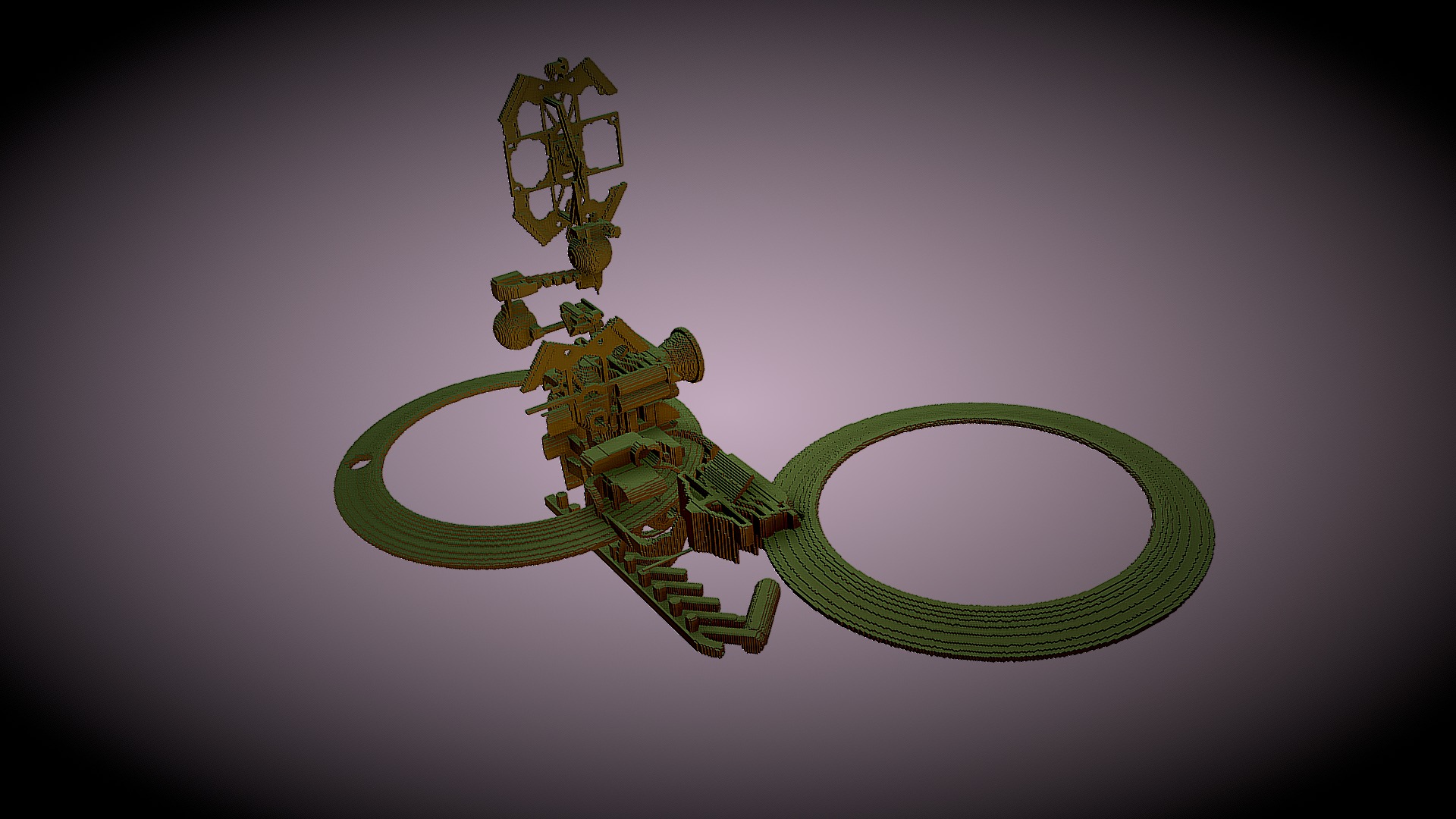 3D model space station - This is a 3D model of the space station. The 3D model is about shape.