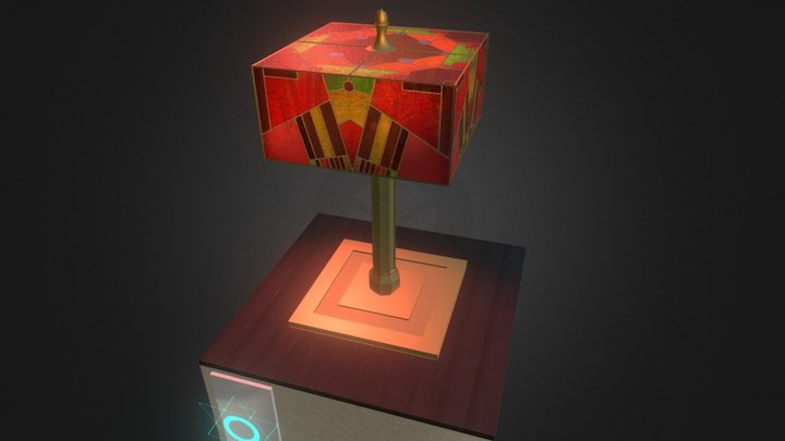 Lámpara art decó / Lamp 3D Model