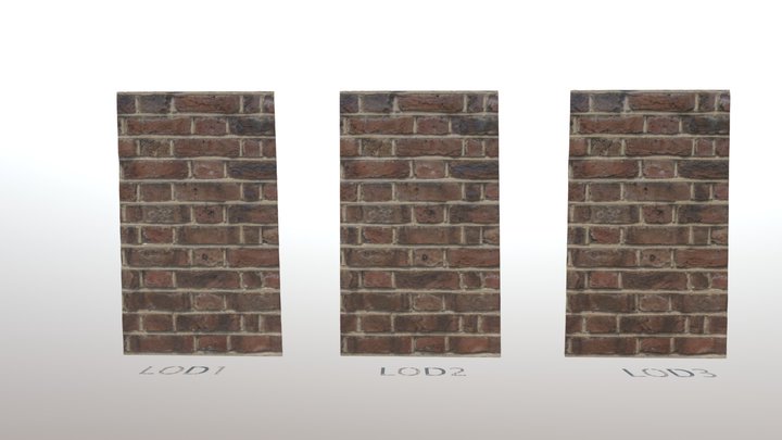 Brick wall [Photogrammetry] 3D Model