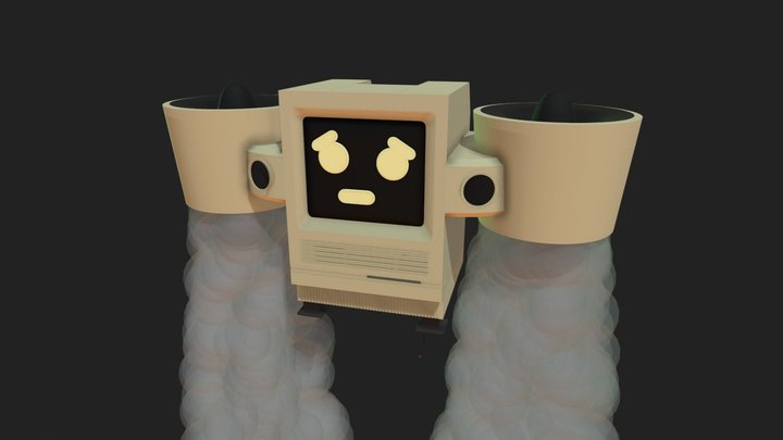 Macintosh Robot Drone 3D Model
