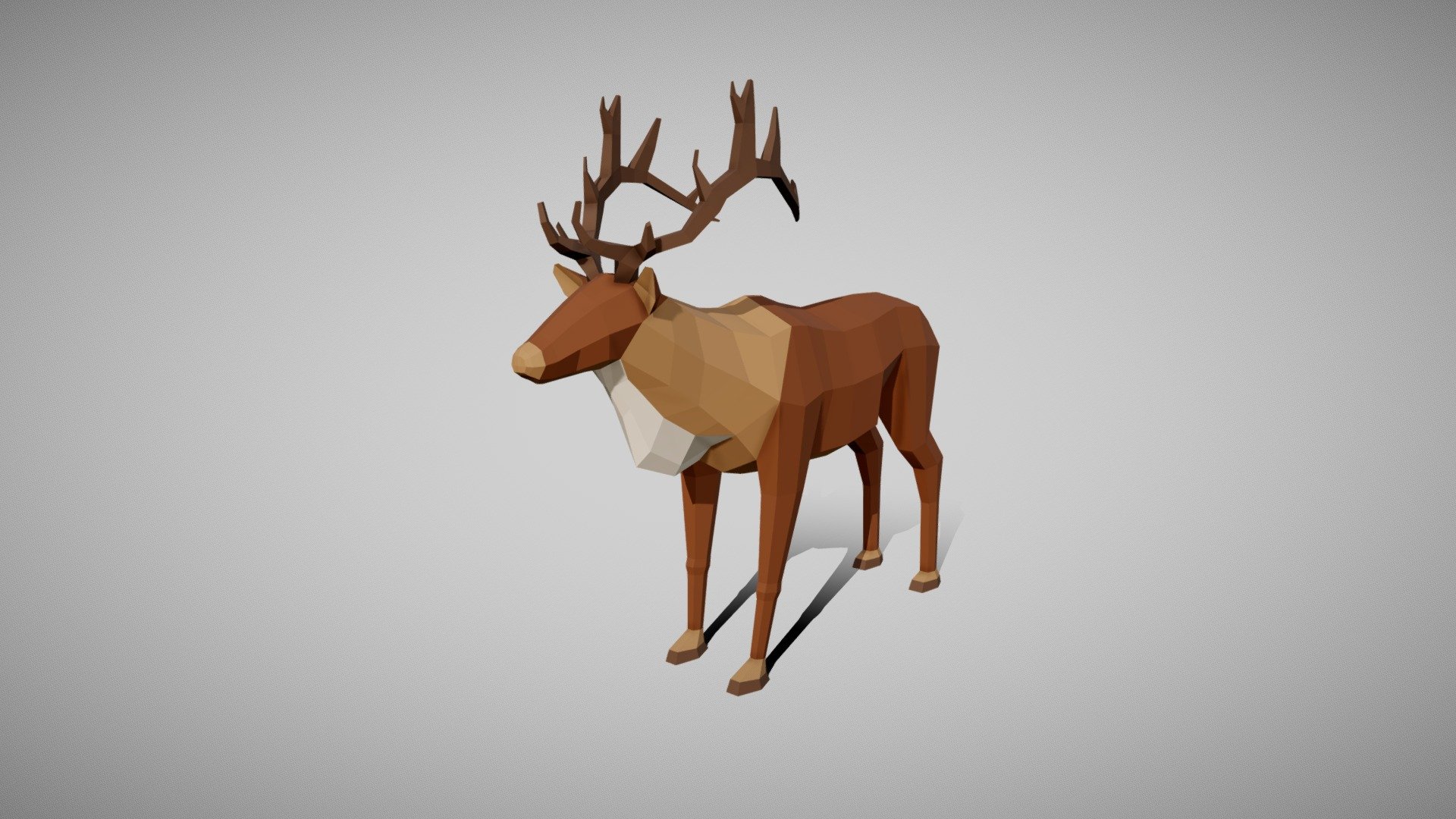 Deer - 3D Model By Ekaterina (@kattynote) [83aae20] - Sketchfab