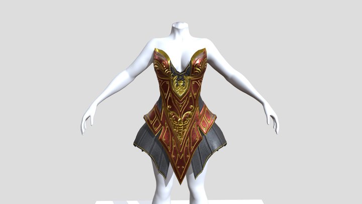 Avatall Eve Lniker Royal Dress – Free 3D Model STL
