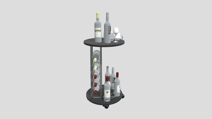 Modern Serving Cart – Gratis 3D-model STL