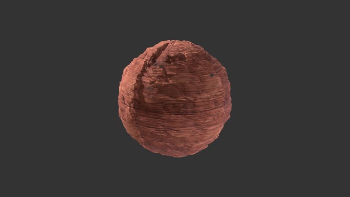 Desert Rock & Cliff Texture 3D Model