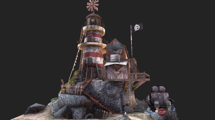 DAE Diorama - Rustborn 3D Model