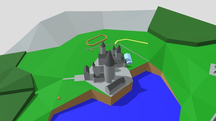 Hogwarts Grounds model - Hogwarts Legacy game 3D Model