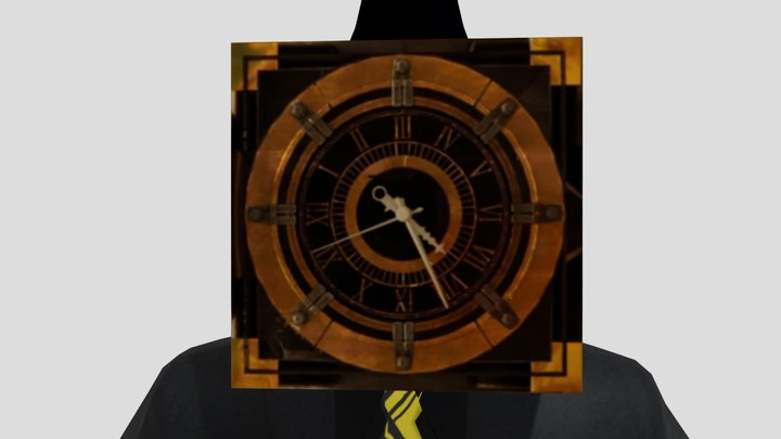 Large clockman 3D Model