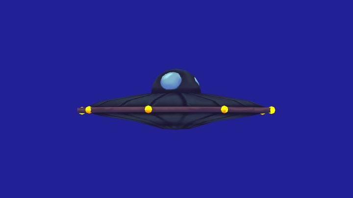 Alien Spaceship 3D Model