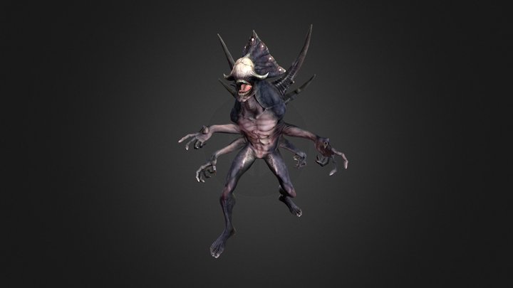Evil Quad Demon 3D Model