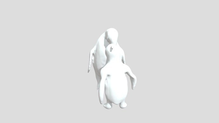 Pinguim Monkey 3D Model