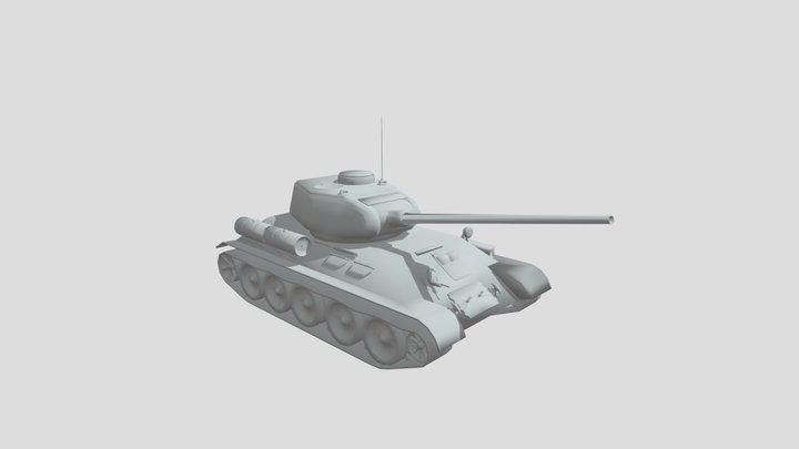 T-34_Soviet_Tank 3D Model