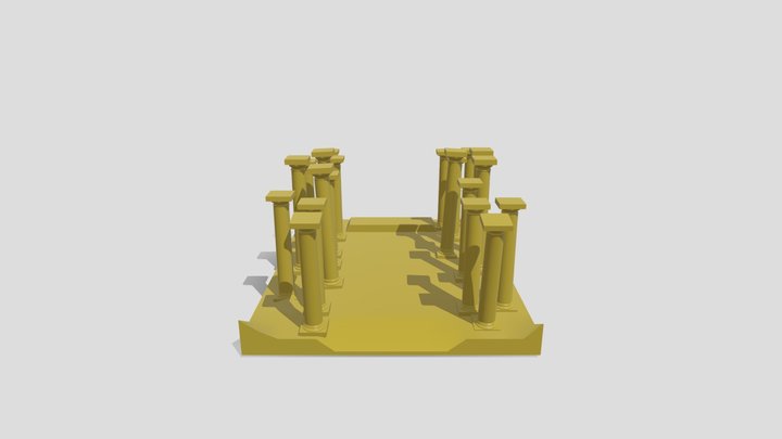 Doric Pillar 3D Model