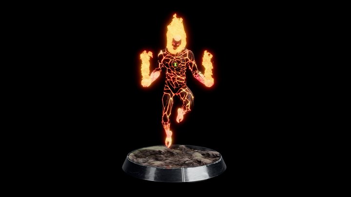 Heatblast Diorama