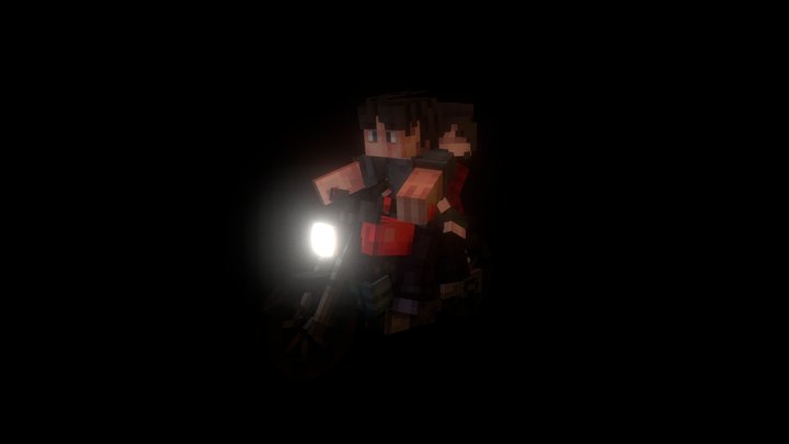 Дист на байке 3D Model