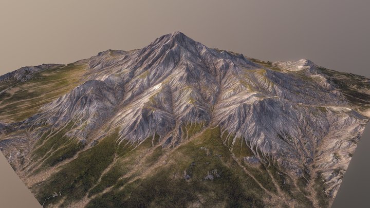 Hero Mountain 3D Model