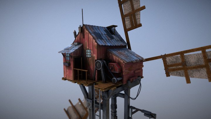 WINDMILL-WATCHTOWER 3D Model