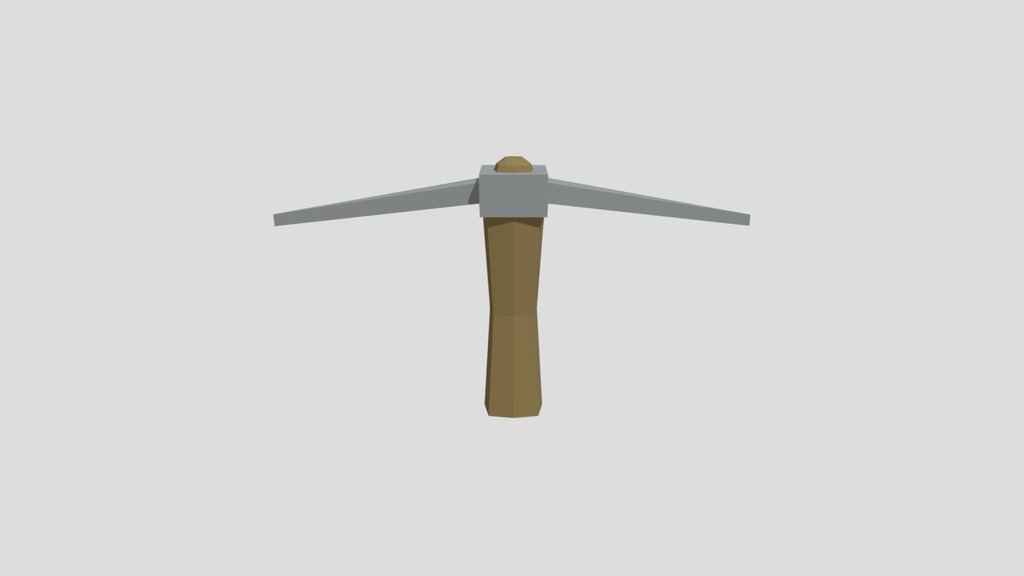 Low Poly Pickaxe