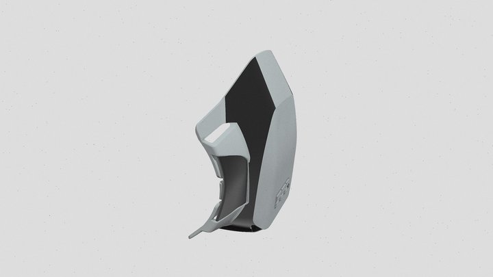 Крышка маски с ремешками 3D Model
