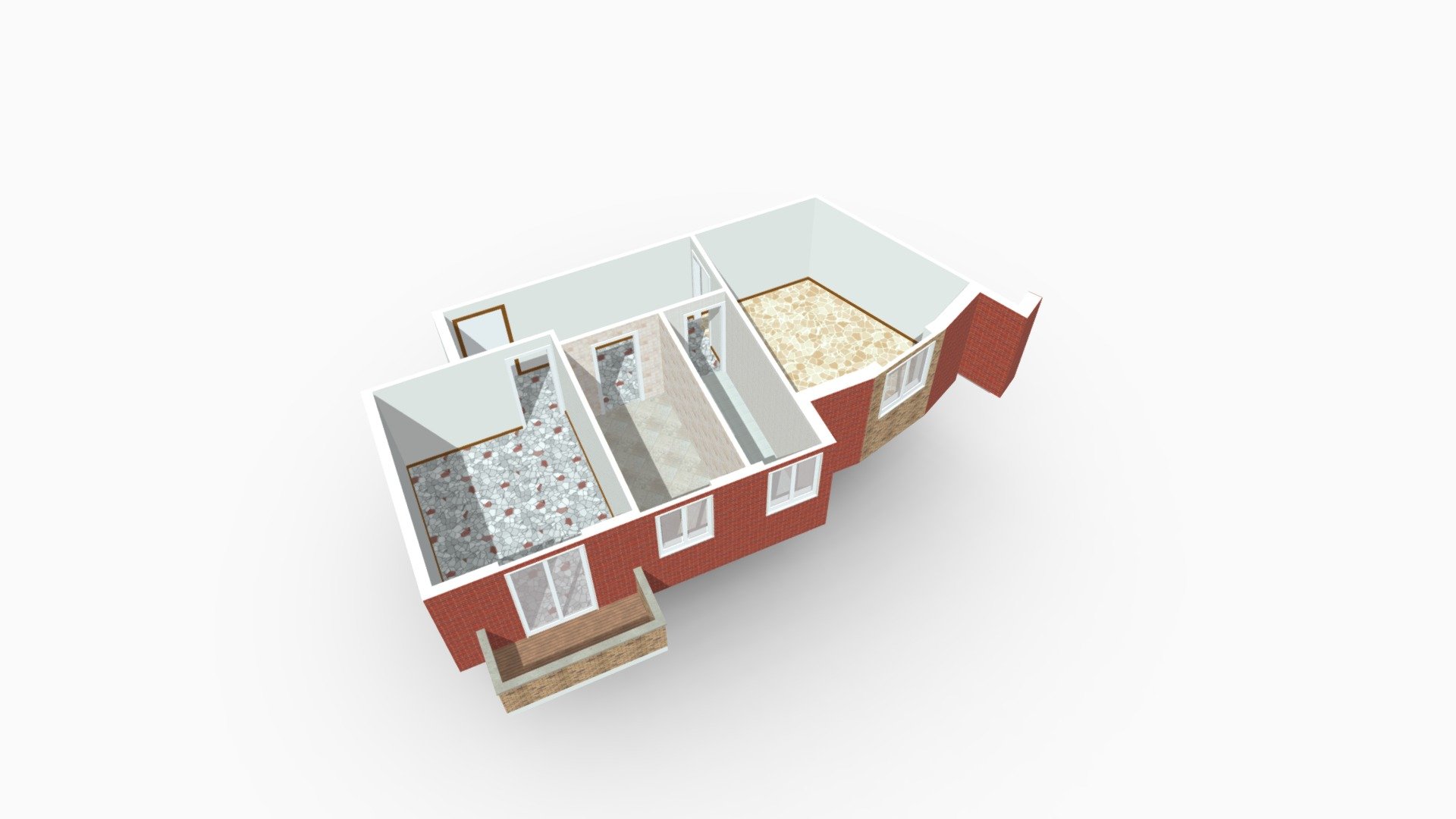 Bilocale Via Andrea del Castagno  Milano — Sketchfab embed 3D viewer