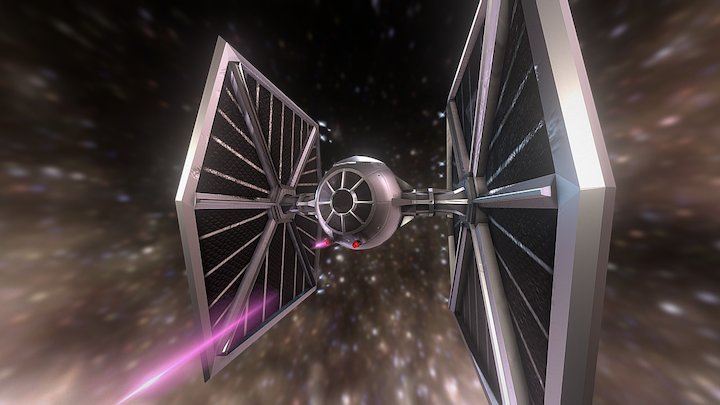 Star Wars: TIE Fighter (Low Poly) 3D Model