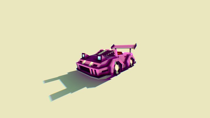 low-poly mazda miata extreme