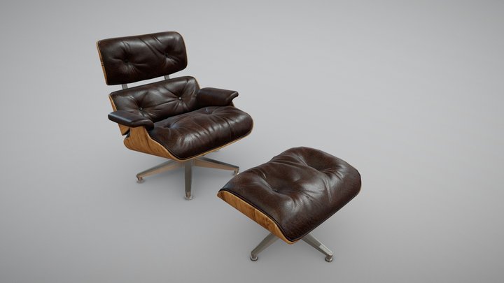 VITRA Lounge Chair 3D Model