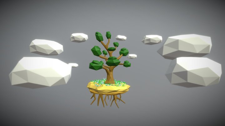 Tree Landscape 3D Model