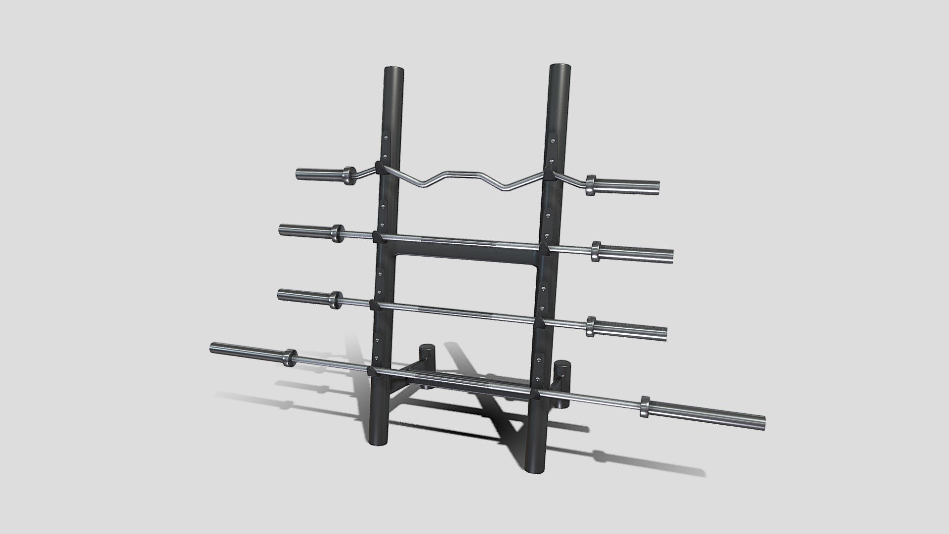 Barbell Rack V2 - Buy Royalty Free 3D model by dragosburian [83b8573 ...