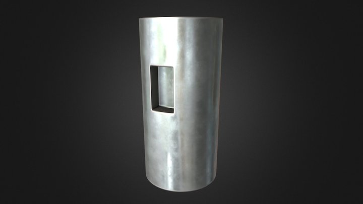 OpenSubdiv for Square Hole in the Cylinder 3D Model