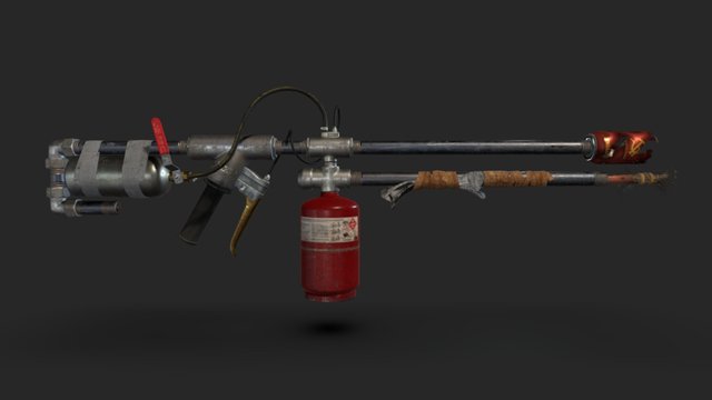 Flamethrower 3D Model