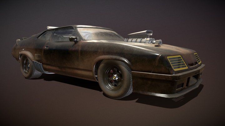 1973 Ford Falcon XB "Mad Max Interceptor" 3D Model