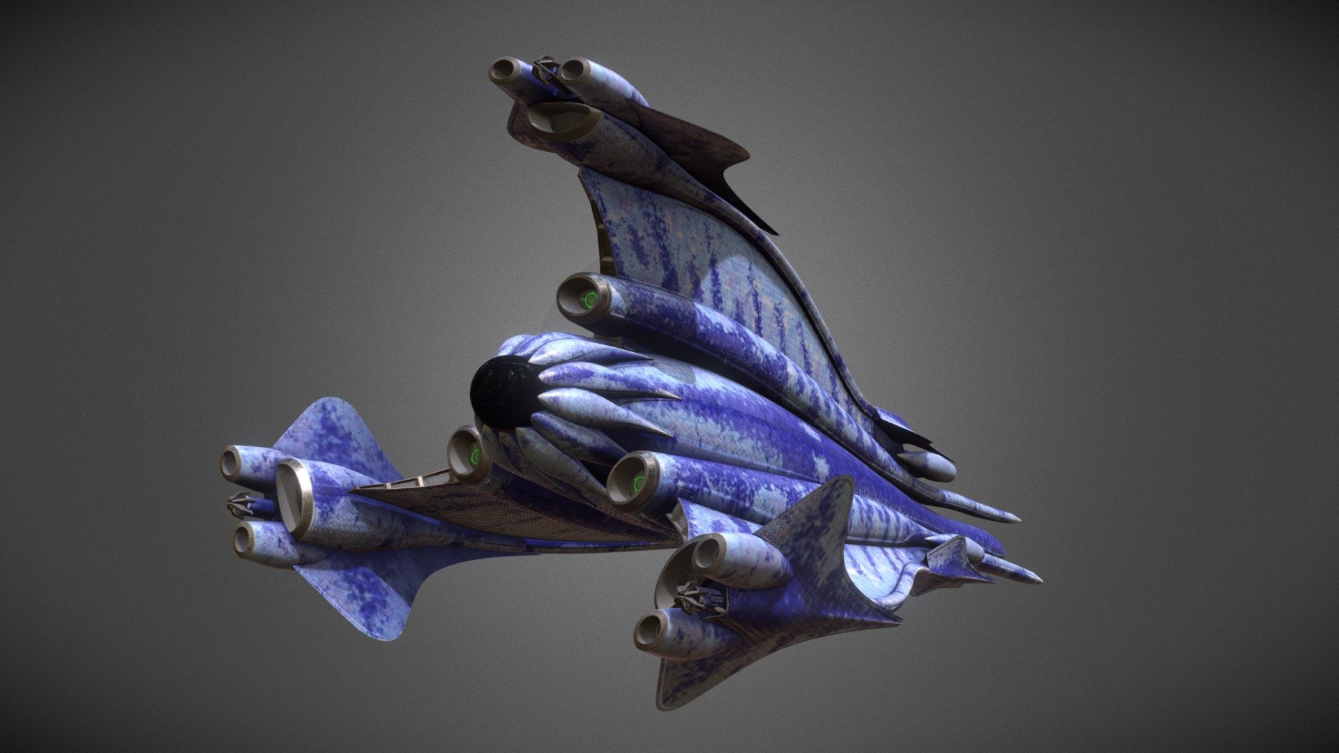 Minbari Nial fighter - 3D model by amras [83ba34a] - Sketchfab