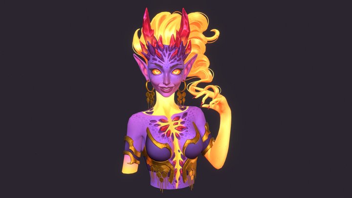 Demoness 3D Model