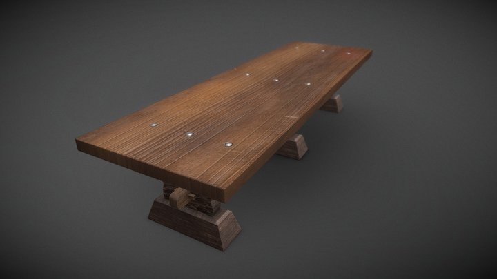 Hall Table 3D Model